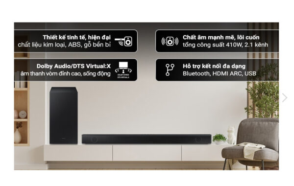 Bộ loa thanh Samsung HW-B550 410W
