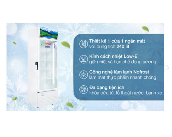 Tủ mát Sanaky 240 lít VH-2589K