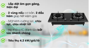 Bếp ga âm Sakura SG-2568GB