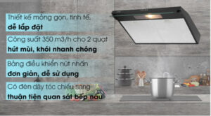 Máy hút mùi áp tường Sakura SCR-2881B