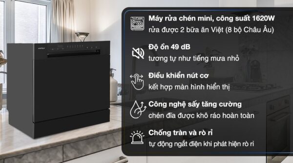 Máy rửa chén mini Hafele HDW-T5531B (538.21.350)