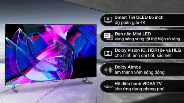 Smart Tivi ULED Hisense 4K 65 inch 65U7K