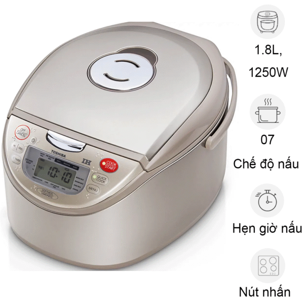 Nồi Cơm Điện Cao Tần Toshiba RC-18RH(CG)VN 1.8 Lít