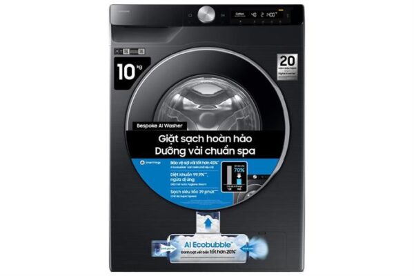 Máy giặt Samsung Bespoke AI EcoBubble Inverter 10 kg WW10DB7U34GBSV