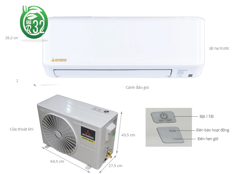 Máy lạnh Mitsubishi Heavy Inverter 2HP SRK18YZP-W5 - Ảnh 4