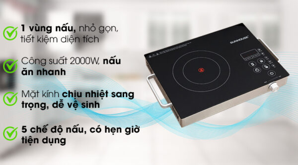 Bếp hồng ngoại Sunhouse SHD6017
