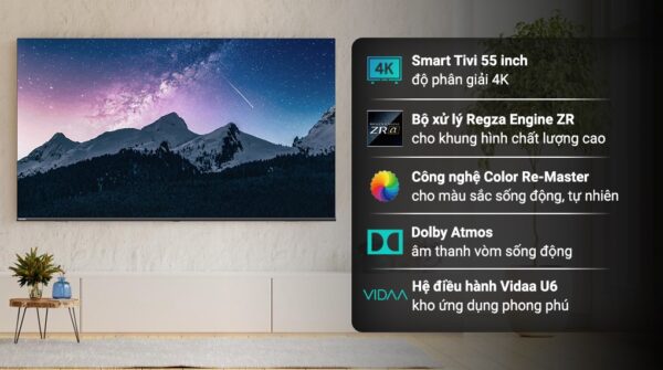 Smart Tivi Toshiba AI 4K 55 inch 55E330MP