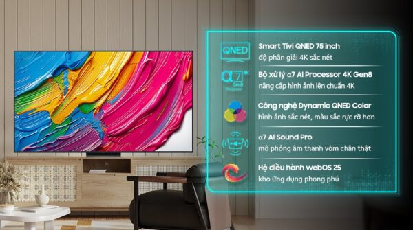 Smart Tivi QNED LG AI 4K 75 inch 75QNED81ASA
