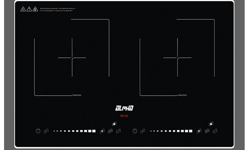 Bếp điện từ đôi Alpha BV6