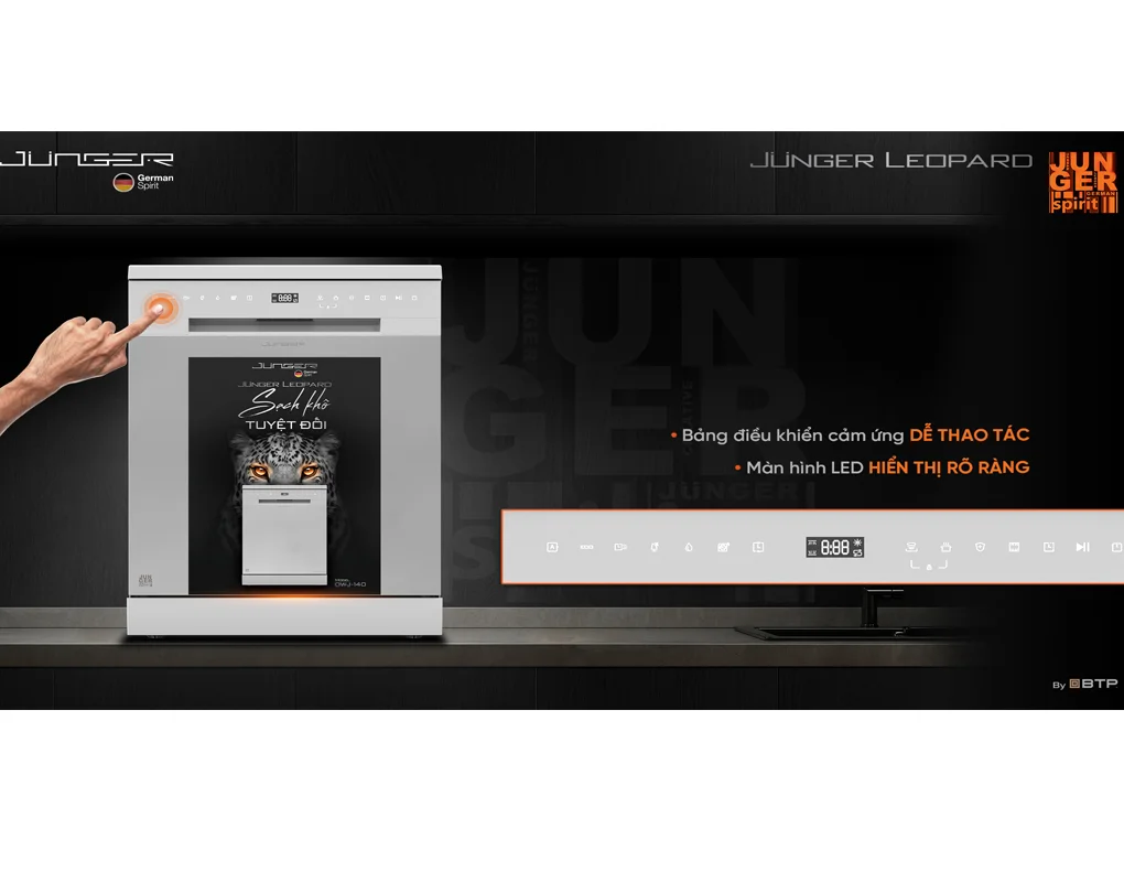 Máy Rửa Bát Junger DWJ-140 - Xuất Xứ Thái Lan - Ảnh 4