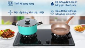 Bếp ga âm Rinnai RVB-2BG(F)N