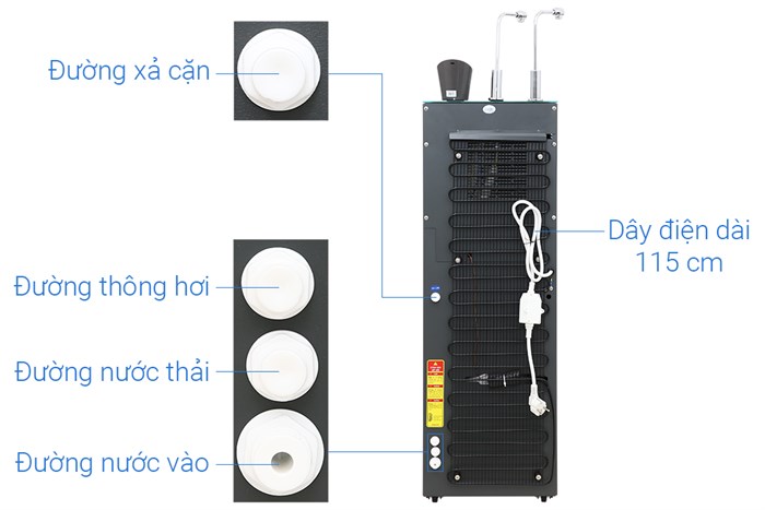 Máy lọc nước RO nóng nguội lạnh Hydrogen Karofi KAD-N91 10 lõi - Ảnh 5