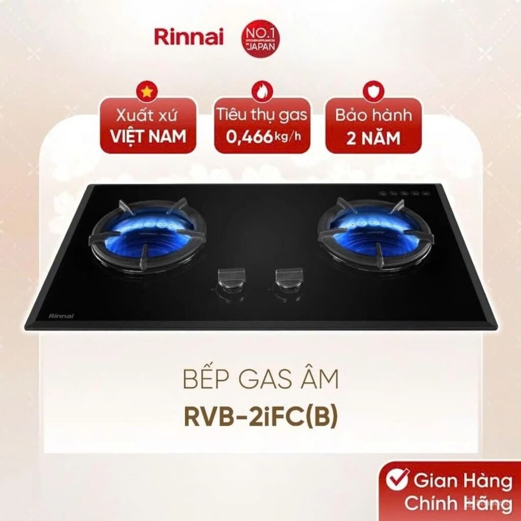 BẾP GAS RINNAI RVB-2IFC(B)