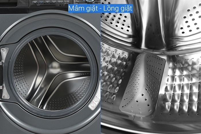 Máy giặt Aqua Inverter 8.5 kg AQD-A852J BK - Ảnh 4