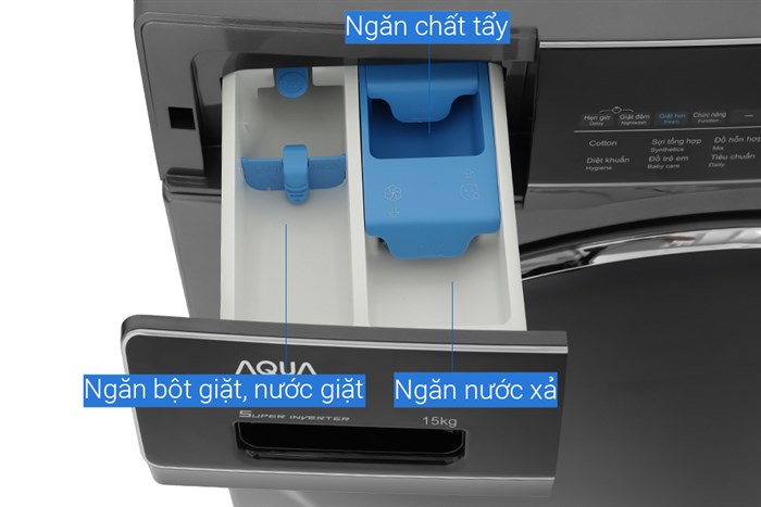 Máy giặt Aqua Inverter 15 kg AQD-A1500H PS - Ảnh 3