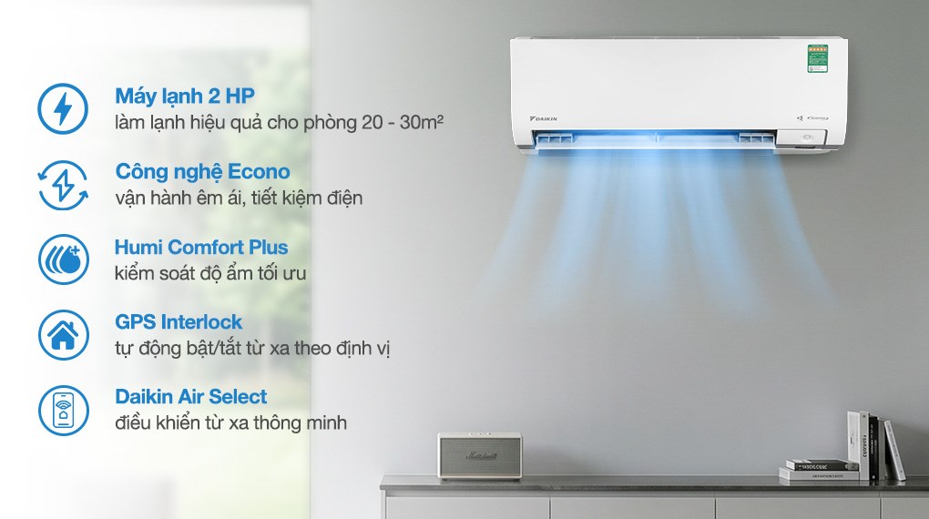 Máy lạnh Daikin Inverter 2 HP FTKM50AVMV