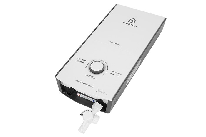 Máy nước nóng trực tiếp Ariston 4500W AURES PREMIUM 4.5P IVORY (có bơm) - Ảnh 2