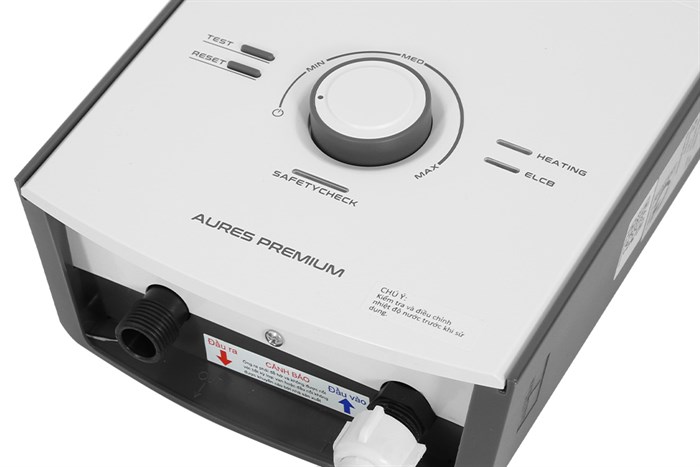 Máy nước nóng trực tiếp Ariston 4500W AURES PREMIUM 4.5P IVORY (có bơm) - Ảnh 3