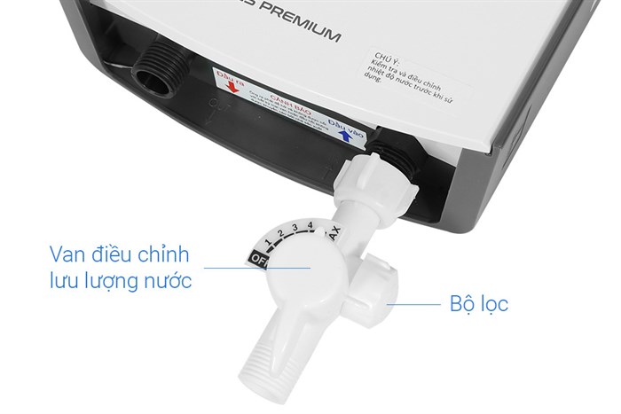 Máy nước nóng trực tiếp Ariston 4500W AURES PREMIUM 4.5P IVORY (có bơm) - Ảnh 5
