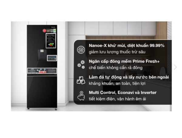Tủ lạnh Panasonic Inverter 300 lít NR-BV331WGKV