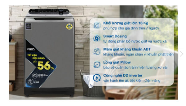 Máy giặt Aqua Inverter 16 kg AQW-DR160UHT PS