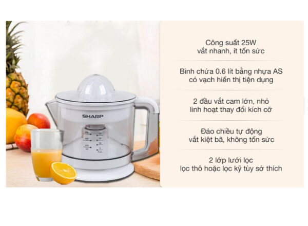 Máy vắt cam Sharp 25W EJ-J256-WH