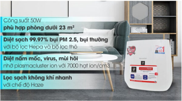 Máy lọc không khí Sharp FP-J30E-A 50W