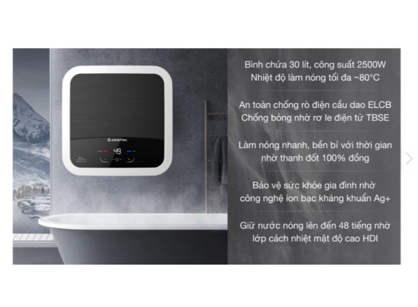 Máy nước nóng gián tiếp Ariston 30 lít AN2 30 LUX-D AG+