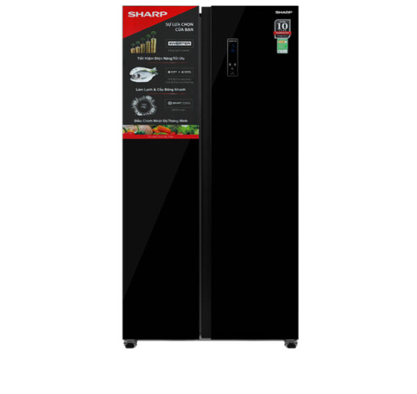 Tủ lạnh Sharp Inverter 442 lít Side By Side SJ-SBX440VG-BK
