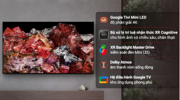 Google Tivi Mini LED Sony 4K 85 inch XR-85X95L