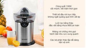 Máy vắt cam Sharp 130W EJ-J130-ST