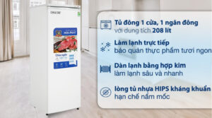 Tủ đông đứng Hòa Phát 208 Lít HPF UAH6208