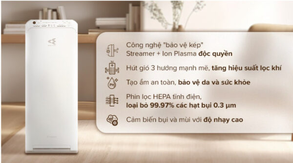 Máy lọc không khí Daikin MCK55TVM6 58W
