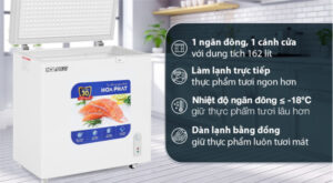 Tủ đông Hòa Phát 162 Lít HPF AD6162
