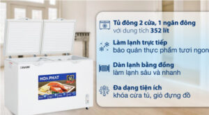 Tủ đông Hòa Phát 352 Lít HPF AD6352