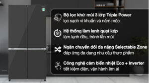 Tủ lạnh Hitachi Inverter 569 lít Multi Door R-WB640PGV1 GMG