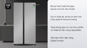 Tủ lạnh Samsung Inverter 655 lít Side By Side RS62R5001M9/SV