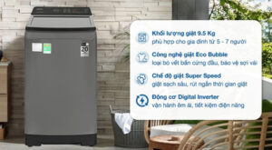 Máy giặt Samsung Inverter 9.5 kg WA95CG4545BDSV