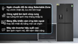Tủ lạnh Hitachi Inverter 464 lít Multi Door HR4N7520DSWDXVN