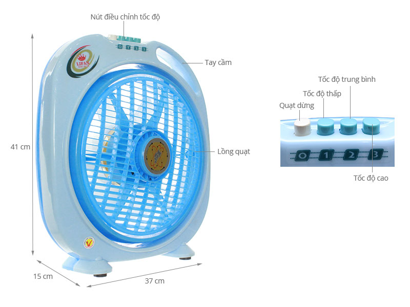 Quạt hộp Lifan HV-138 - Ảnh 4