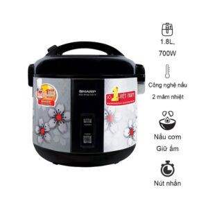 Nồi Cơm Điện Sharp KS-NR181STV "SS" 1.8 lít