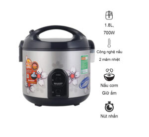 Nồi Cơm Điện Sharp KS-NR191STV "SS" 1.8 lít