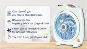 Quạt hộp Senko 5 cánh BD230 28W