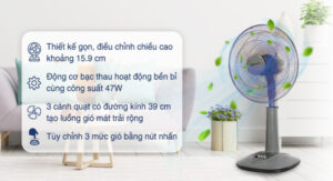 Quạt lửng Senko 3 cánh L1638 47W