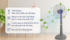 Quạt đứng Senko 3 cánh DH1600 47W