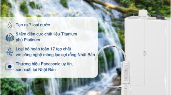 Máy lọc nước ion kiềm Panasonic TK-AB50 5 tấm điện cực