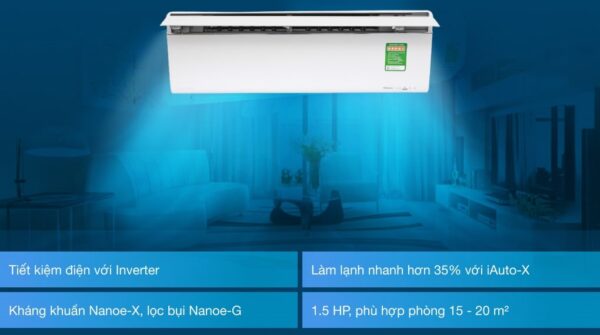 Máy lạnh Panasonic Inverter 1.5 HP CU/CS-VU12UKH-8