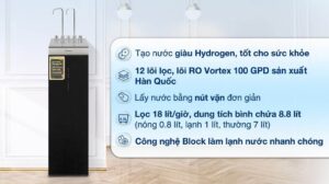 Máy lọc nước RO nóng nguội lạnh Hydrogen Kangaroo Sumire KG12A8 12 lõi