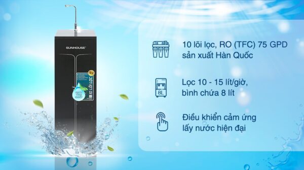 Máy lọc nước RO Sunhouse SHA88113K 10 lõi