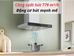 Máy hút mùi Bosch DWB67BK61T Series 4 – Hiệu Suất Cao, Độ Ồn